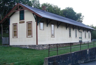 The nearby Troy station