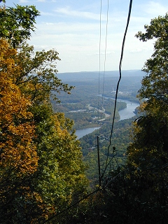 Fall view from the powerline cut very near the letterbox. Too bad those powerlines are there!