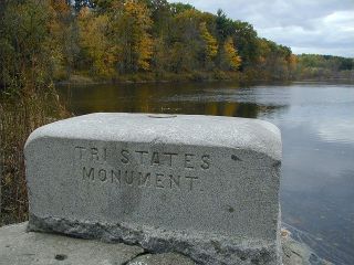 The Tri States monument.