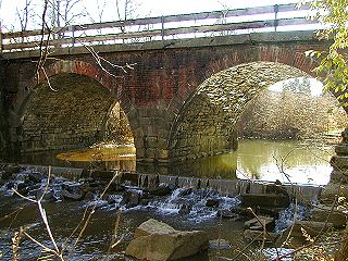 We took a “wrong” turn while looking for the Lock Ridge Park geocache and headed down along the creek for a bit. The bridge is much more interesting seen from this angle than from the top!