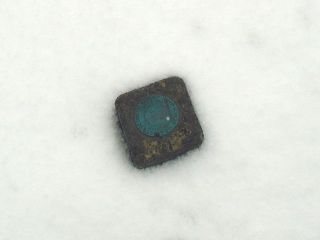 Eyelevel view of the monument in the snow.