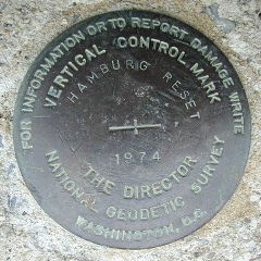 NGS Vertical Control Mark HAMBURG RESET 1974