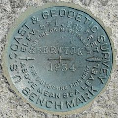 NGS Bench Mark Disk BERWICK