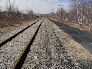 View looking southwest towards Jessup and culvert.