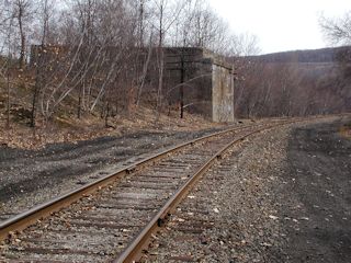 A view of the north abutment.