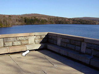 Looking southeast on the overlook.