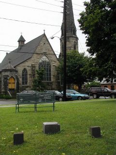 Looking toward a church on 9th Street