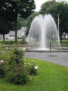 Even on a dark, rainy day, the park is beautiful.