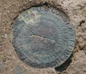 NGS Reference Mark Disk LAUREL RM 1