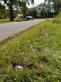 Orientation view, station is northeast of the road intersection.