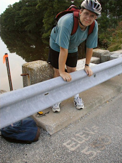 Aaron's first benchmark hunt by bike.