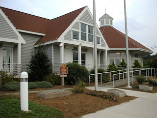 The new community center where the tower once stood.