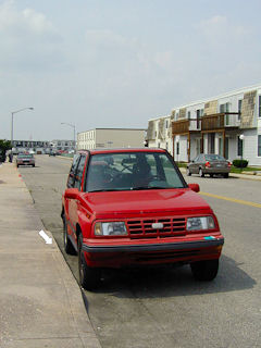 This vehicle was parked within inches of the mark.