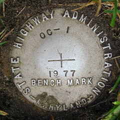 MDDOT Bench Mark Disk OC 1