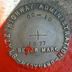 MDDOT Bench Mark Disk OC 10