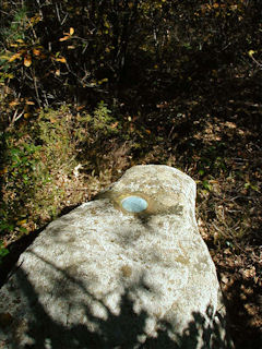 The mark seen from above.