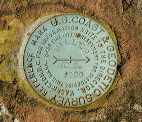 NGS Reference Mark Disk MILLER RM 2