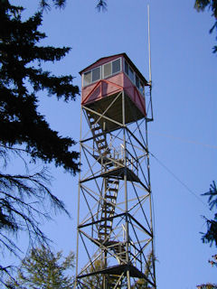 Fire tower cabin … Looking west.