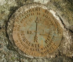 USGS Reference Mark Disk HEM ET RM 1