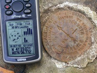 GPSr and the reference mark.