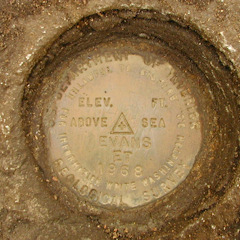 USGS Electronic Traverse Station Disk EVANS ET