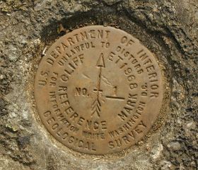 USGS Reference Mark Disk CLIFF ET RM 1