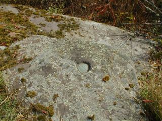 Eyelevel view of reference mark and setting.