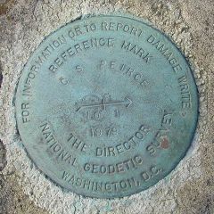 NGS Reference Mark Disk CS PEIRCE RM 1