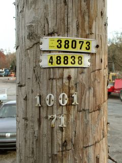 Powerpole ID numbers.