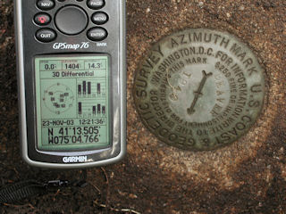 GPSr and the azimuth mark.