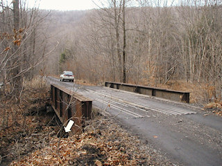 Looking SW along the old railroad grade.