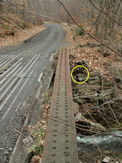 Orientation view, facing northeast, mark indicated.