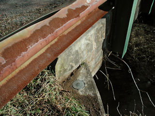 Eyelevel view of station mark and setting.