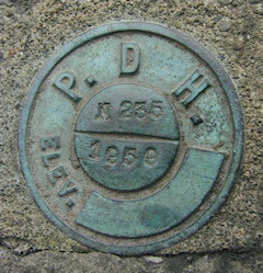 PA Dept. of Highways Survey Mark N 235