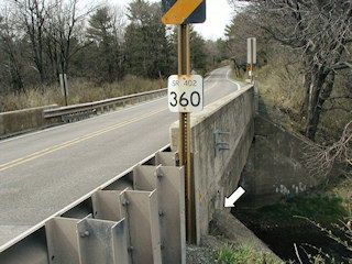 Looking N along Route 402.