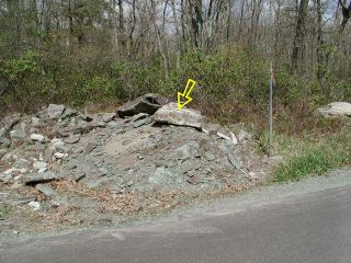 Orientation view, facing north, Blooming Grove Rd.