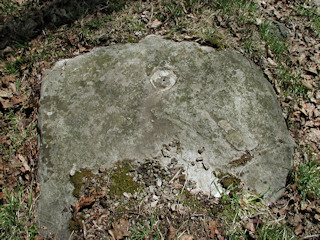 Eyelevel view of station mark and setting.