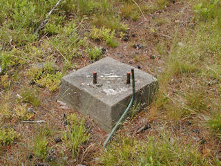 Eyelevel view of another one of the footings.