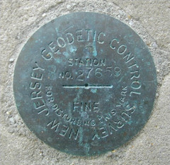 NJGS Tidal Bench Mark Disk 27659