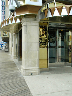 The casino entranceway at the boardwalk and Pennsylvania Avenue.