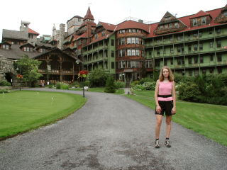 Zhanna at the Mohonk Mountain (Guest) House.