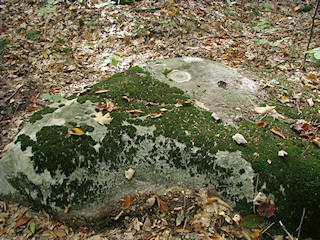 Eyelevel view of M 234 on the boulder.