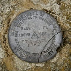 USGS Electronic Traverse Station Disk ET 6 WAC