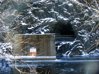 We always have to visit the old railroad tunnel first.