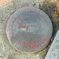 USGS Bench Mark Disk PTS 1 Y