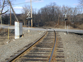 The crossing at Delaware Avenue