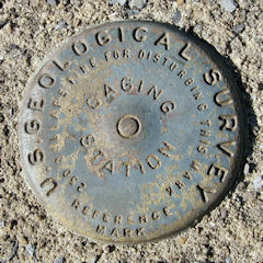 USGS Gaging Station Disk 01449800