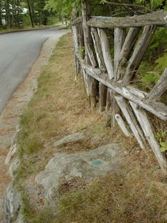 The general area near the station mark.