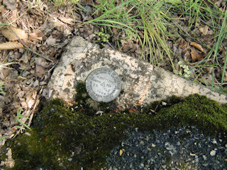 Eyelevel view of the disk on the culvert.