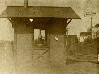 Gouldsboro flagman house (with flagman).